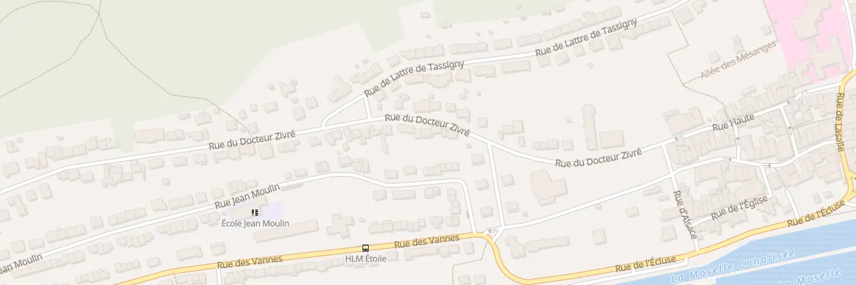 Plan du 7 Rue du Docteur Zivré à Pompey