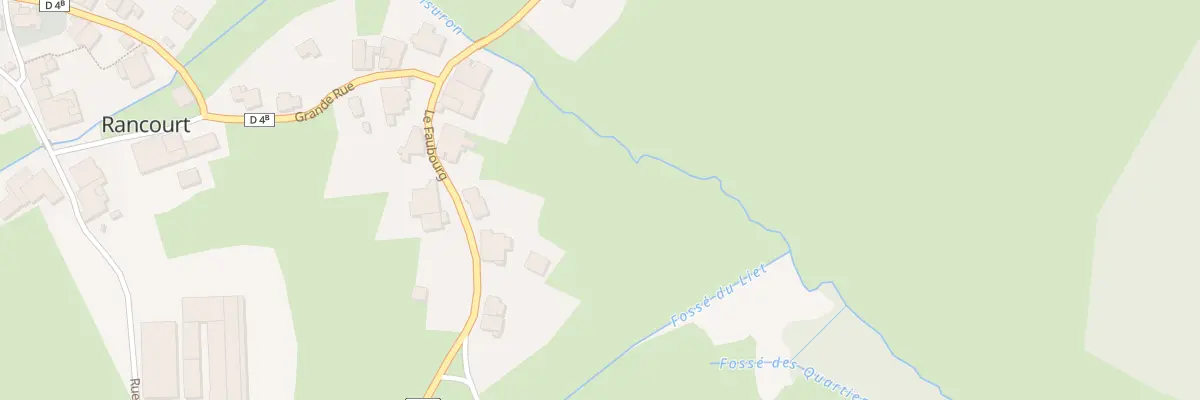 Plan du 170 Le Faubourg à Rancourt