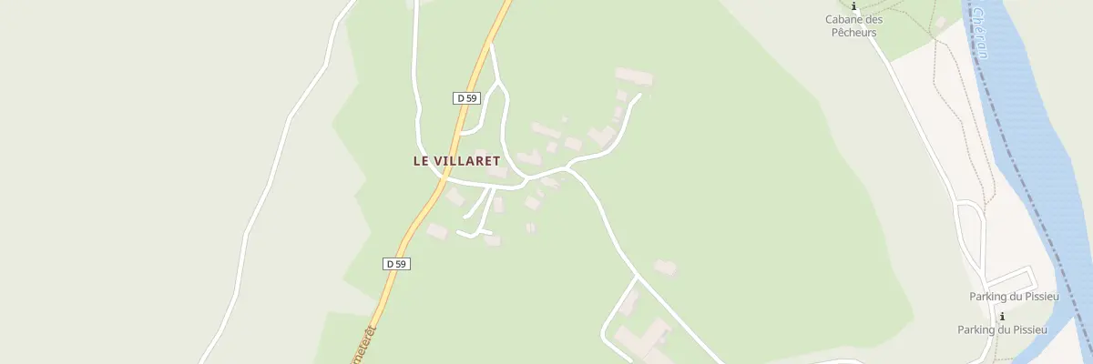 Plan du 5358F Le Villaret au Châtelard