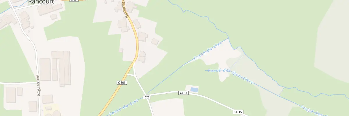 Plan du 78 Le Faubourg à Rancourt