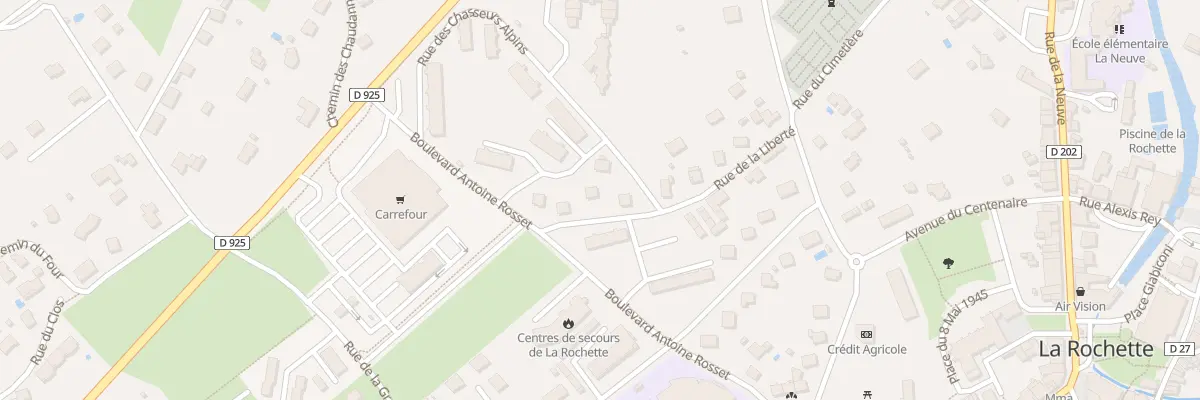 Plan du 5 Rue de la liberté à Valgelon-La Rochette