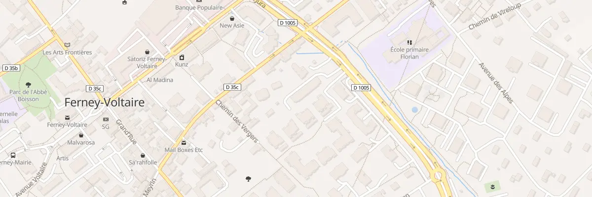 Plan du 19 Av du Jura à Ferney-Voltaire