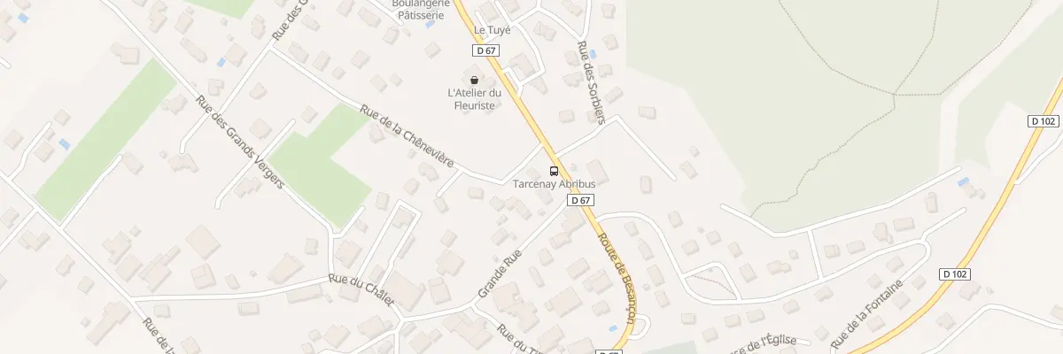 Plan du 15 Rte de Besançon à Tarcenay-Foucherans