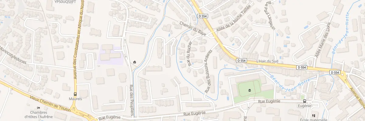 Plan du 10 Rue du Rocher à Hyères