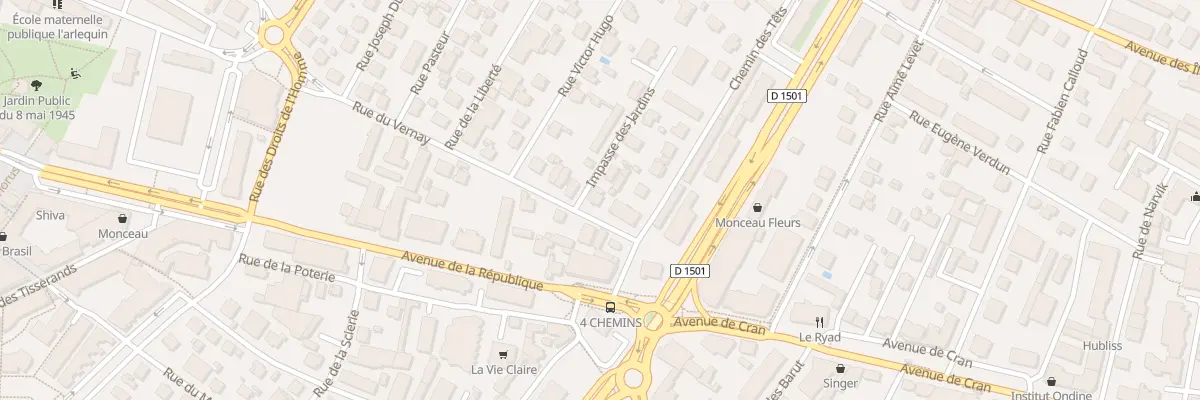 Plan du 2 Rue du Vernay à Annecy