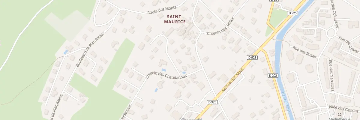 Plan du 2 Rue henri raffin à Valgelon-La Rochette