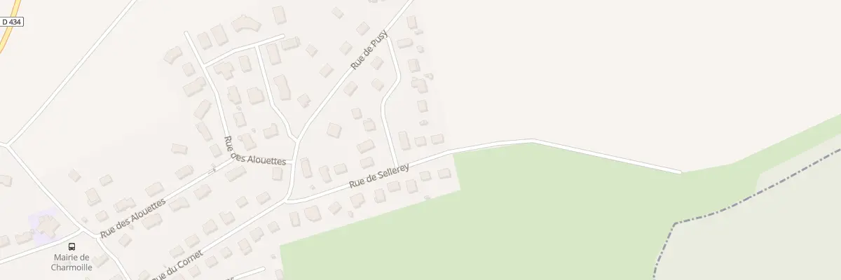 Plan du 9 Rue de Sellerey à Charmoille