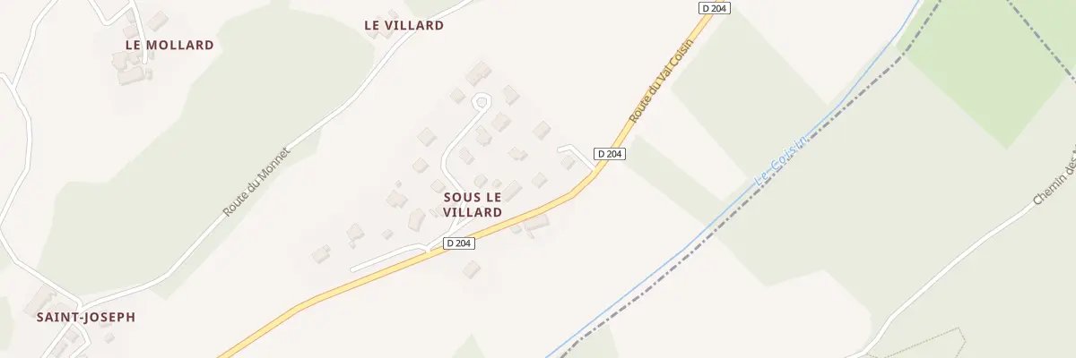 Plan du 3122 Rte du Val Coisin à Coise-Saint-Jean-Pied-Gauthier