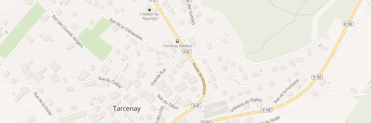 Plan du 13 Rte de Besançon à Tarcenay-Foucherans