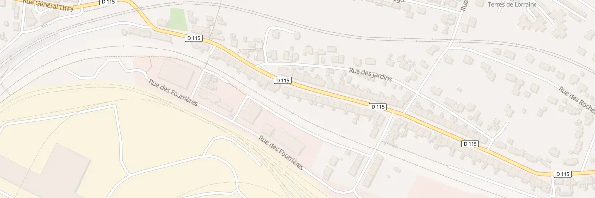 Plan du 36 Rue Pierre et Marie Curie à Neuves-Maisons