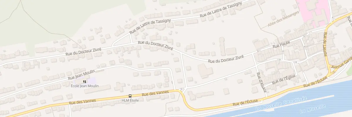 Plan du 9009 Rue des Vannes à Pompey