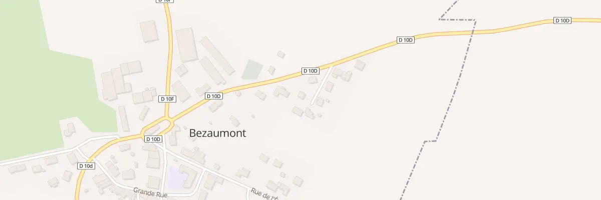 Plan du 5002F Rte de Landremont à Bezaumont