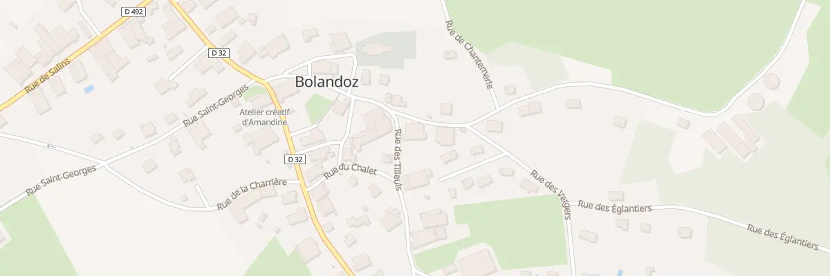 Plan du 1 Rue des Tilleuls à Bolandoz