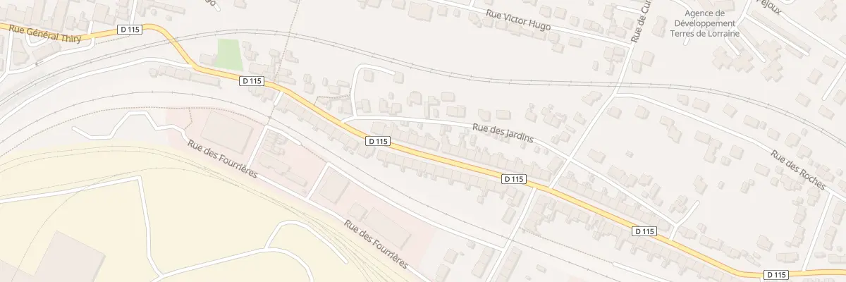 Plan du 25 Rue Pierre et Marie Curie à Neuves-Maisons