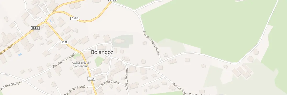 Plan du 1 Rue de Chantemerle à Bolandoz