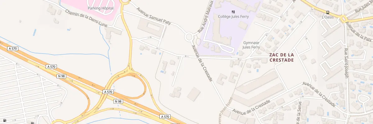 Plan du 409 Av de la Crestade à Hyères