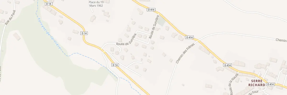 Plan du 77 Rue de Survière à Saint-Laurent-du-Cros