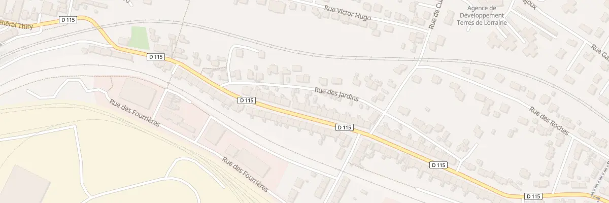 Plan du 33 Rue Pierre et Marie Curie à Neuves-Maisons