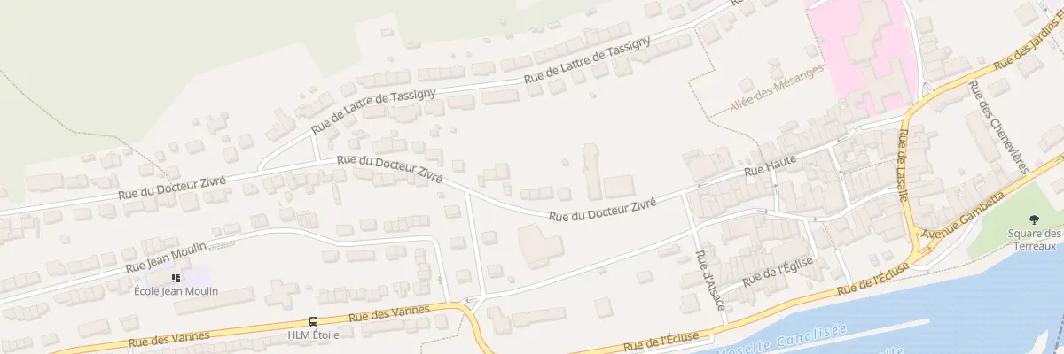 Plan du 10 Rue du Docteur Zivré à Pompey