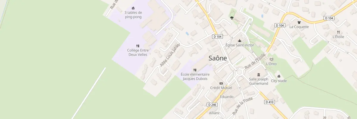 Plan du 5 All Louis Jahier à Saône
