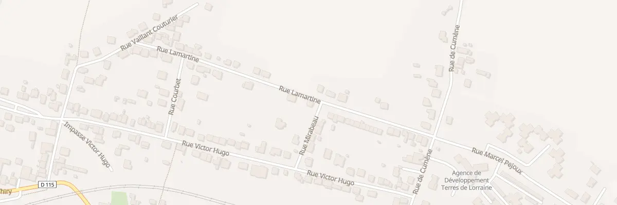 Plan du 11 Rue Mirabeau à Neuves-Maisons