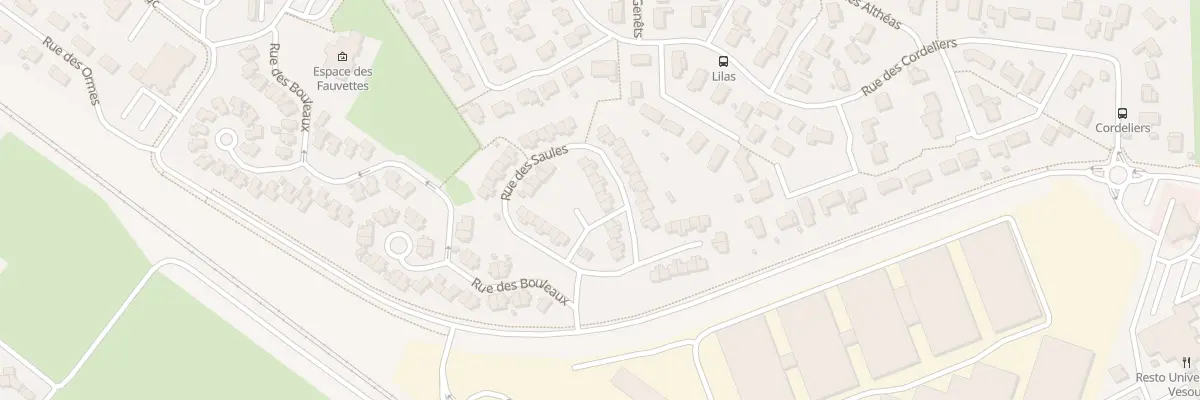 Plan du 25 Rue des Saules à Vaivre-et-Montoille
