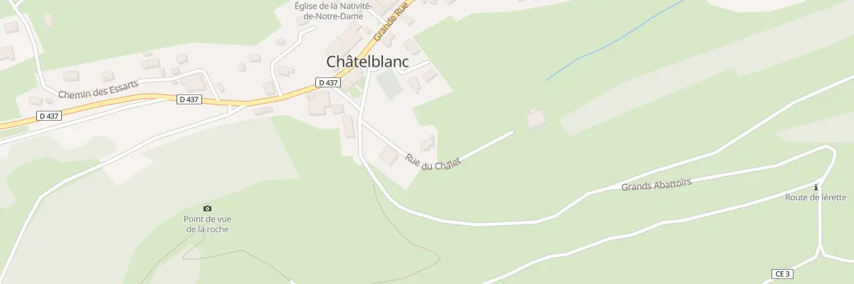 Plan du 6 Rue du Chalet à Châtelblanc