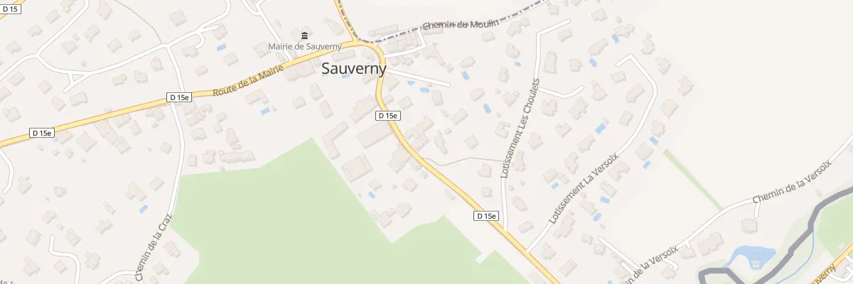 Plan du 171 Rte de la Douane à Sauverny