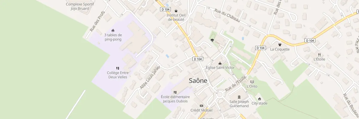 Plan du 1 All Louis Jahier à Saône