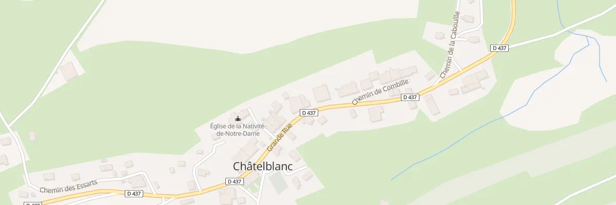 Plan du 8 Gr Grande Rue à Châtelblanc