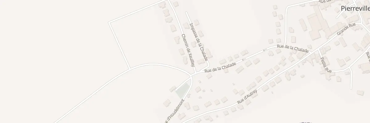 Plan du 1 Che de Xeuilley à Pierreville