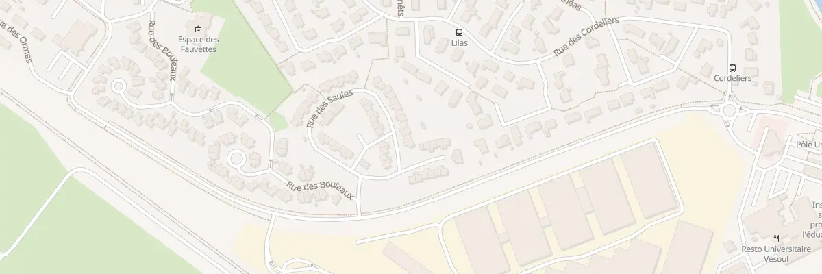 Plan du 14 Rue des Saules à Vaivre-et-Montoille