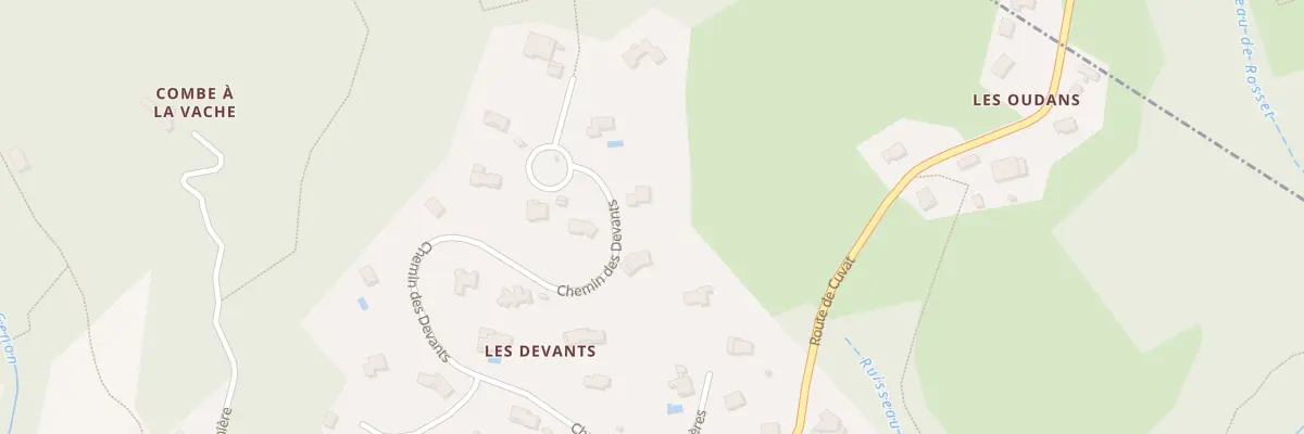 Plan du 552 Che des Devants à Annecy