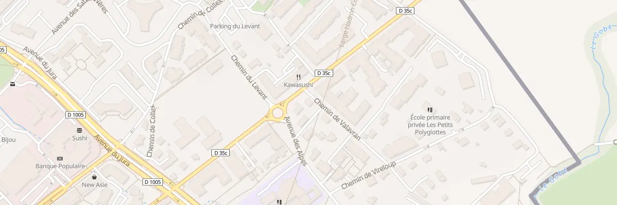 Plan du 2 Che de Valavran à Ferney-Voltaire