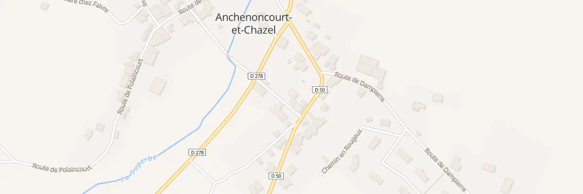 Plan du 3 Che du Petit Pont à Anchenoncourt-et-Chazel