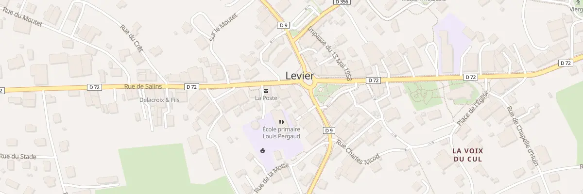 Plan du 1 Pl de Verdun à Levier