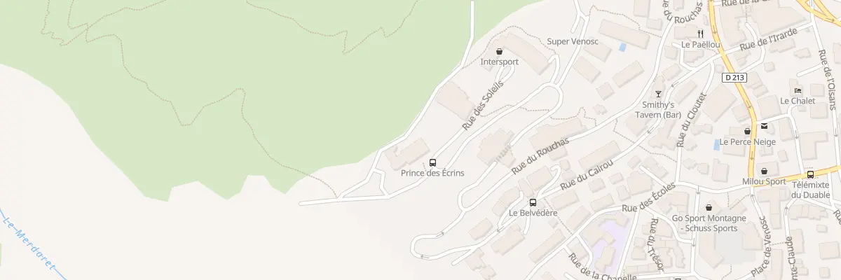 Plan du 5506 Res Le Prince des Ecrins aux Deux Alpes
