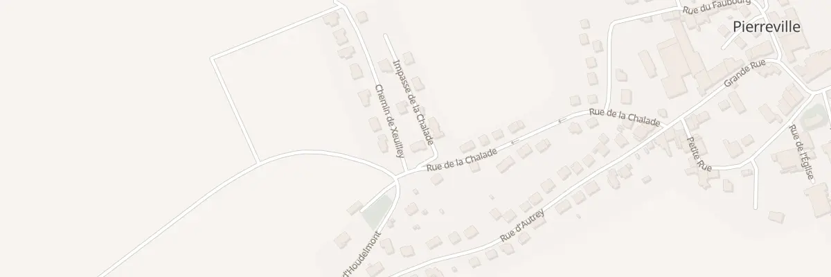 Plan du 2 Che de Xeuilley à Pierreville