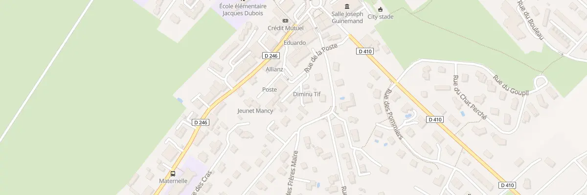 Plan du 3 Rue de la Poste à Saône
