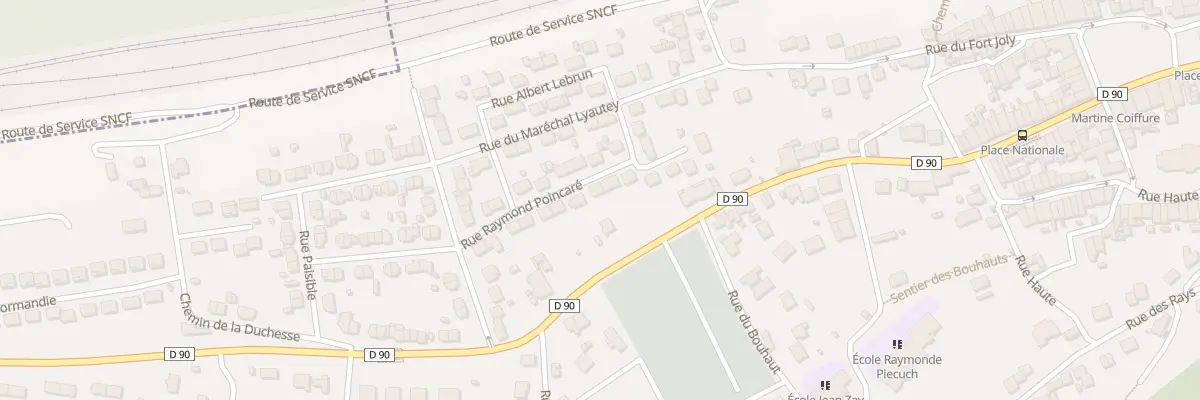 Plan du 16 Rue Raymond Poincaré à Frouard