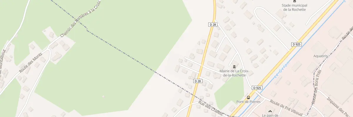 Plan du 91 Rte des Prés Terrets à La Croix-de-la-Rochette