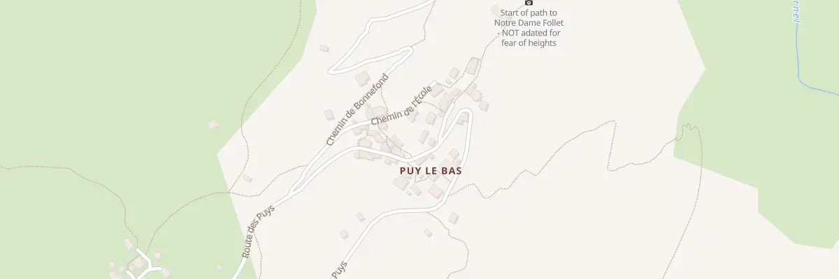 Plan du 5053 Puy le Bas au Freney-d’Oisans
