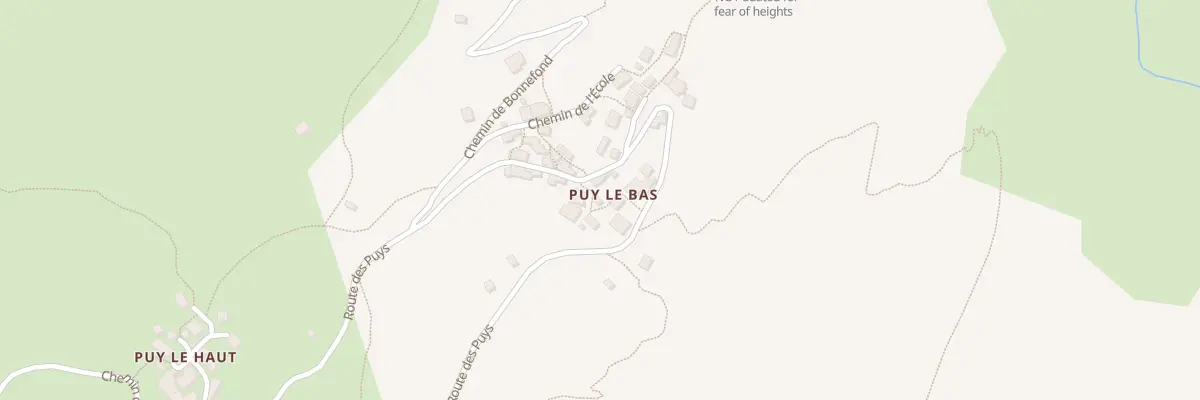 Plan du 6009 Puy le Bas au Freney-d’Oisans