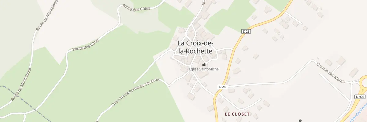 Plan du 22 Rue de la Source à La Croix-de-la-Rochette