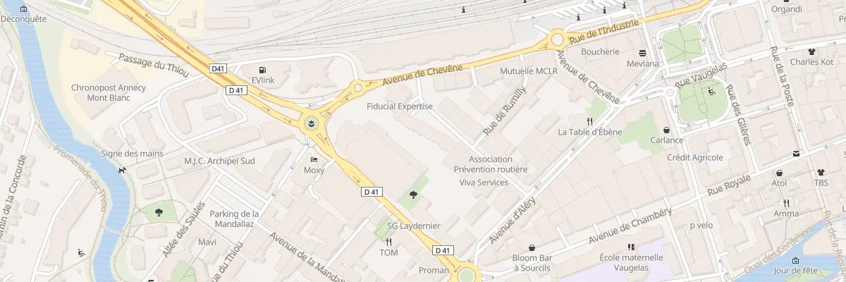 Plan du 13 Rue de Rumilly à Annecy