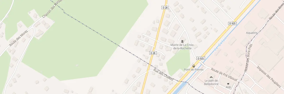 Plan du 67 Rte des Prés Terrets à La Croix-de-la-Rochette