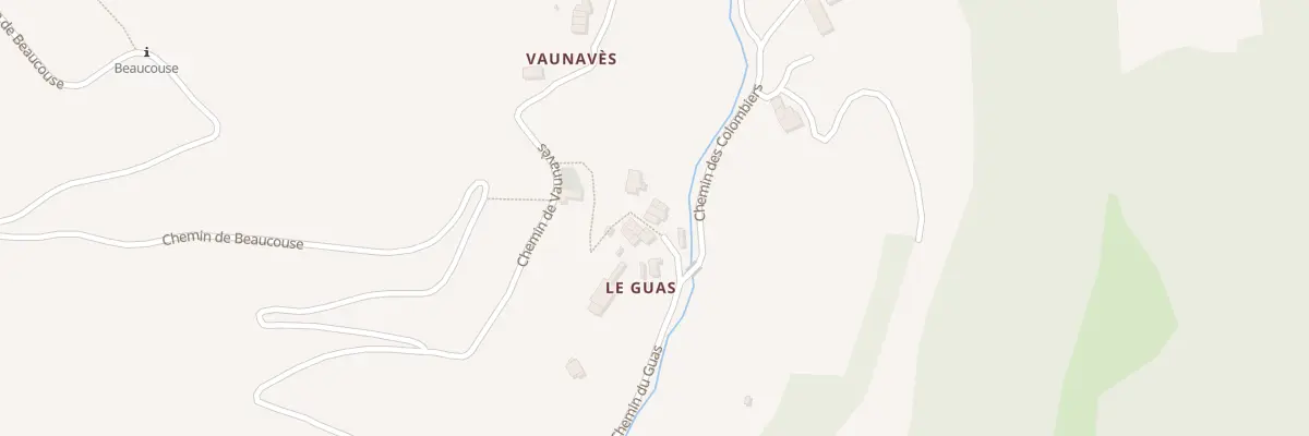 Plan du 7026 Vaunavès à Thoard