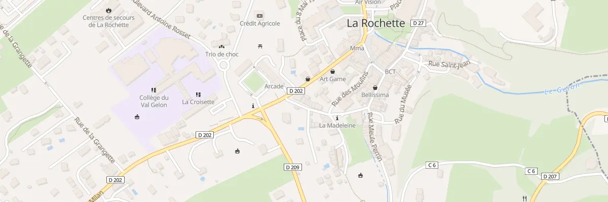 Plan du 3 Rue maurice rey à Valgelon-La Rochette