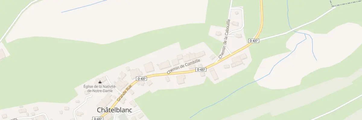 Plan du 6 Che de Combille à Châtelblanc
