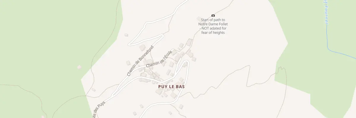 Plan du 5079 Puy le Bas au Freney-d’Oisans